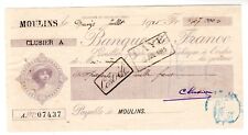 BANQUE DE FRANCE FRENCH BANK CHEQUE CHECK 15/07/1925  47000 FRANCS MOULINS comprar usado  Enviando para Brazil