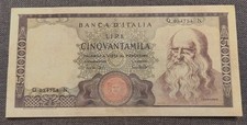 50000 lire leonardo usato  Roma