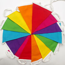 Plain fabric bunting for sale  Shipping to Ireland