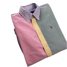 Usado, Camisa masculina Ralph Lauren color block manga longa com botões pastel-P/P comprar usado  Enviando para Brazil