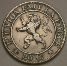 Belgium centimes 1861 d'occasion  Expédié en Belgium