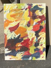 Pintura a óleo abstrata antiga de Ted Knerr Nova York exposições listadas comprar usado  Enviando para Brazil