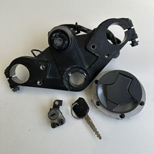 Kawasaki Ninja 250R EX250 2010 conjunto de trava de tanque de chave de ignição com braçadeira tripla superior comprar usado  Enviando para Brazil