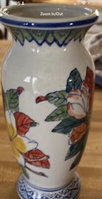 Lindo vaso pequeno azul e com florido comprar usado  Enviando para Brazil