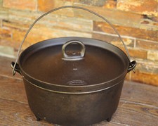Antigo DR Sperry & Co. Forno holandês de ferro fundido #1-3 perna-Batavia ILL. Portão marcado comprar usado  Enviando para Brazil