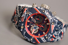 Usado, INVICTA NFL Masculino 52mm Aço Inoxidável Aqua-Plating + Aço Azul + Prata + Mostrador Vermelho comprar usado  Enviando para Brazil