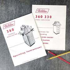 Gestetner 360 stencil for sale  Northborough