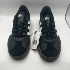 Tênis Adidas VL Court 3.0 infantil tamanho 4 preto branco comprar usado  Enviando para Brazil