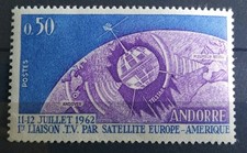 Timbre andorre satellite d'occasion  Billom