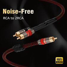 Subwoofer de áudio BASS cabo de cobre RCA para 2×RCA macho HIFI Y cabo de sinal divisor comprar usado  Enviando para Brazil