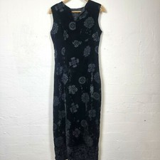 Vestido maxi feminino HOWARD SHOWERS tamanho 10 preto burnout veludo sem mangas comprar usado  Enviando para Brazil