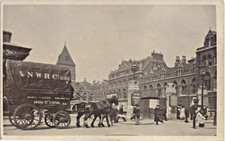 Estação ferroviária Liverpool Street e cavalo e carrinho ferroviário Londres e North Western. comprar usado  Enviando para Brazil