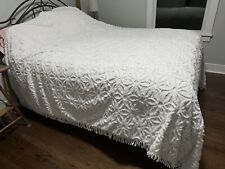 bedspread chenille white for sale  Livonia