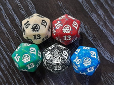 MTG, Innistrad Midnight Hunt, Spindown D20 dados cada um (5 dados no total) comprar usado  Enviando para Brazil