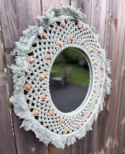 Round seafoam macrame for sale  Monroeville