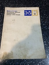 Rover 3.5l workshop for sale  HEATHFIELD