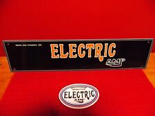 Electric logo orange for sale  Spokane