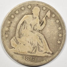 1861 seated liberty for sale  Largo