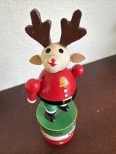 Wooden reindeer push for sale  Canonsburg