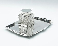 Usado, MOVIMENTO ESTÉTICO PRATA INKWELL BIRMINGHAM 1898 HEATH & MIDDLETON comprar usado  Enviando para Brazil