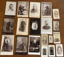 Fotos de armário CDV, mulher na bicicleta, crianças, vestido de gola alta, colares, uniforme comprar usado  Enviando para Brazil