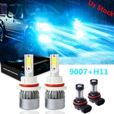 Farol de LED 8000K 9007 Hi-Lo e lâmpada de neblina H11 para Nissan Frontier 2005-19 comprar usado  Enviando para Brazil