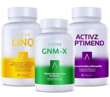 Autêntico conjunto de 3 garrafas ACTIVZ TRIFECTA: 1 GNMX + 1 LINQ + 1 OPTIMEND comprar usado  Enviando para Brazil