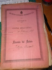 Antico incartamento documenti usato  Oliveto Lario