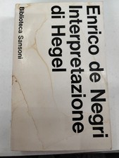 Libro interpretazione hegel usato  Crotone