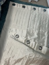 Cream polyester curtains for sale  NEWBIGGIN-BY-THE-SEA