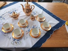Mokkaservice porzellan goldfar gebraucht kaufen  Norden