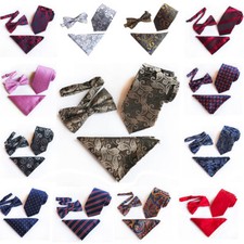 Gravata borboleta masculina flor paisley bolinhas bolso quadrado conjunto de festa de casamento comprar usado  Enviando para Brazil