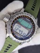 Usado, Vintage Relógio Digital Casio ALT-7000 ALTI THERMO PRO TREK 991 1992 MOSTRADOR PRETO comprar usado  Enviando para Brazil