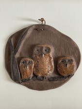 Wandbild eulen ton gebraucht kaufen  Bochum
