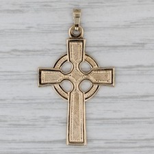 Usado, Colgante Cruz Celta De Oro Amarillo De 14k Joyería Religiosa comprar usado  Enviando para Brazil