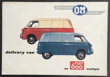 Folheto de vendas comercial FIAT 600 VAN Multipla c1958 #OM 037/1 OM COACHWORK, usado comprar usado  Enviando para Brazil