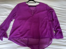 Purple chiffon top for sale  PWLLHELI
