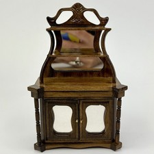 Aparador buffet vintage miniatura casa de bonecas madeira espelho escala 1/12 comprar usado  Enviando para Brazil