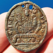 MEDALHA RELIGIOSA DESCONHECIDA DOS ANOS 1600 ENCONTRADA † ICONOGRAFIA NÃO IDENTIFICADA † comprar usado  Enviando para Brazil