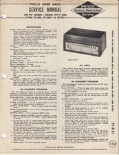 Usado, Philco Home Radio manual de serviço sintonizadores AM/FM HFT-1, RT-200, RT-200-1, RT-201 comprar usado  Enviando para Brazil
