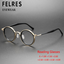 Gafas de lectura redondas anti luz azul para hombres lentes transparentes lectores presbicios nuevas segunda mano  Embacar hacia Mexico