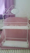 Metallregal weiß shabby gebraucht kaufen  Armsheim, Gabsheim, Partenheim
