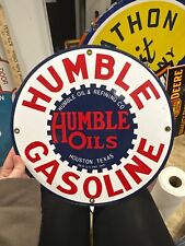 Humble gasoline porcelain for sale  Ishpeming