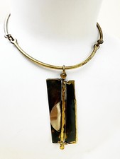 Brutaliste collier ras d'occasion  Paris I