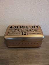 Aberfeldy Scotch Whisky The Golden Dram 12 anos lata dourada caixa vazia feltro preto, usado comprar usado  Enviando para Brazil