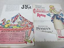 Usado, ""DISNEY'S - PADRÃO DE AVENTAL CINDERELA +++ AVENTAL ACABADO"" - 1952 comprar usado  Enviando para Brazil