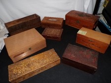 Lote de caixas de madeira vintage caixa de madeira charuto joias queijo bugiganga comprar usado  Enviando para Brazil