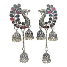 Indian peacock earrings for sale  Nolensville