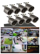 Q-See 19" LCD segurança 8 canais H.264 DVR, 8 câmeras CCD dia e noite... CAIXA ABERTA comprar usado  Enviando para Brazil