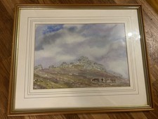 Hound tor watercolour for sale  YELVERTON